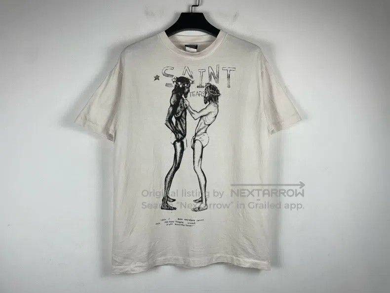 Saint Michael Saint Michael Saints washed old and destroyed short sleeve Size US L / EU 52-54 / 3 - 1 Thumbnail