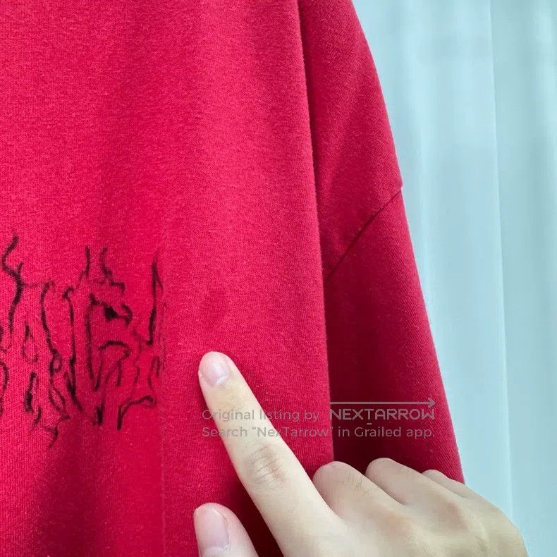 Balenciaga Balenciaga Flame Burst Letter Short Sleeve Size US M / EU 48-50 / 2 - 5 Thumbnail
