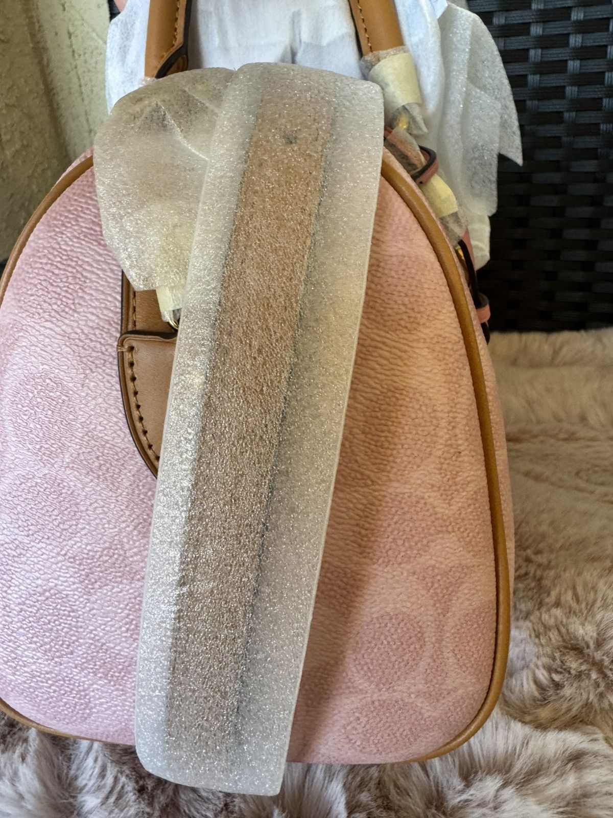 Coach Coach Rowan Satchel Bag Signature Powder Pink CEA18 Size ONE SIZE - 3 Thumbnail