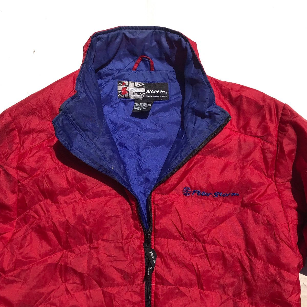 New England Outerwear × Vintage Vintage Peter Storm Uk England Down Puffer Red Jacket Size US L / EU 52-54 / 3 - 4 Thumbnail