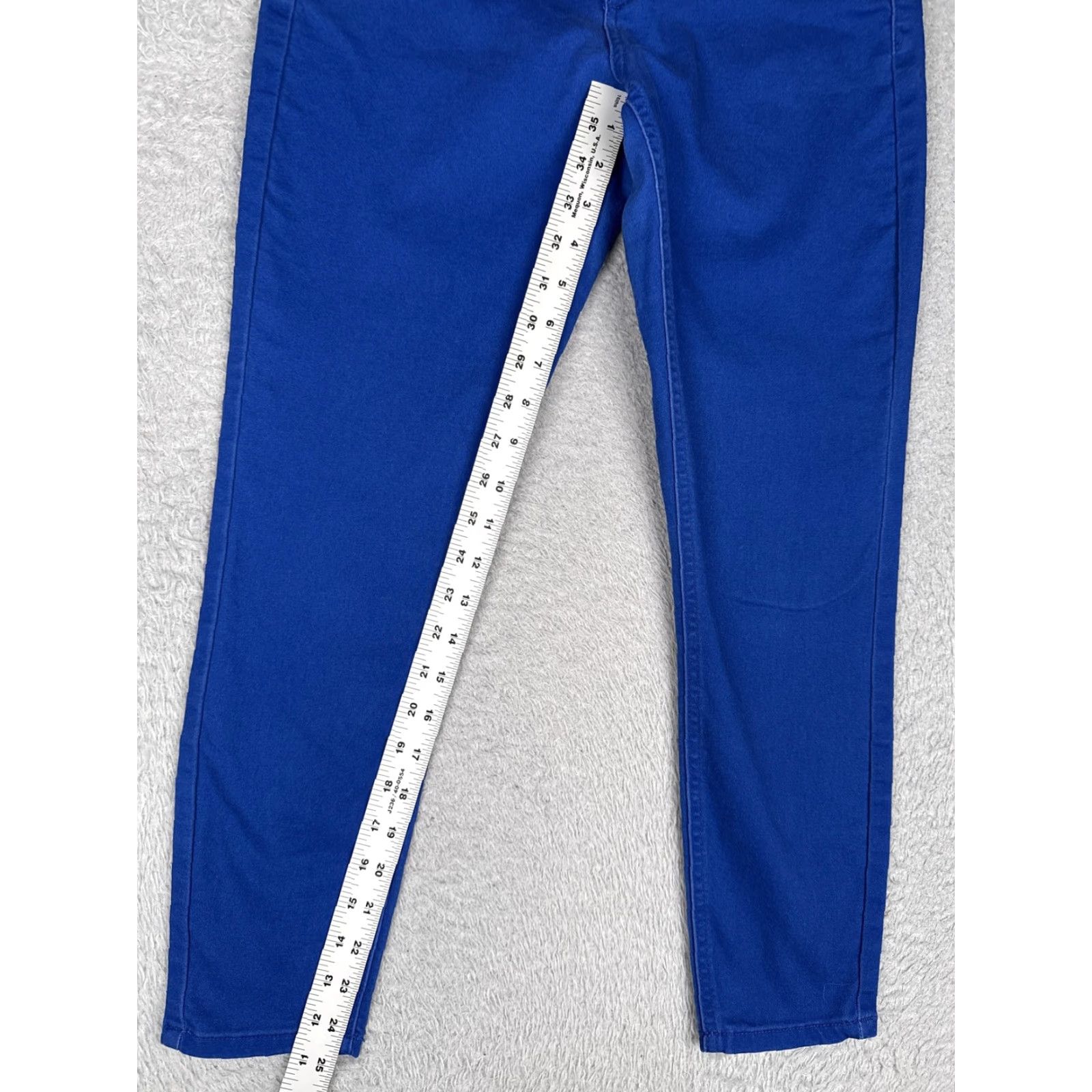 Denime Blue Spice Jeans Womens Juniors 3 Blue Skinny Mid Rise Stretch Denim Medium Wash Size 26" / US 2 / IT 38 - 7 Thumbnail