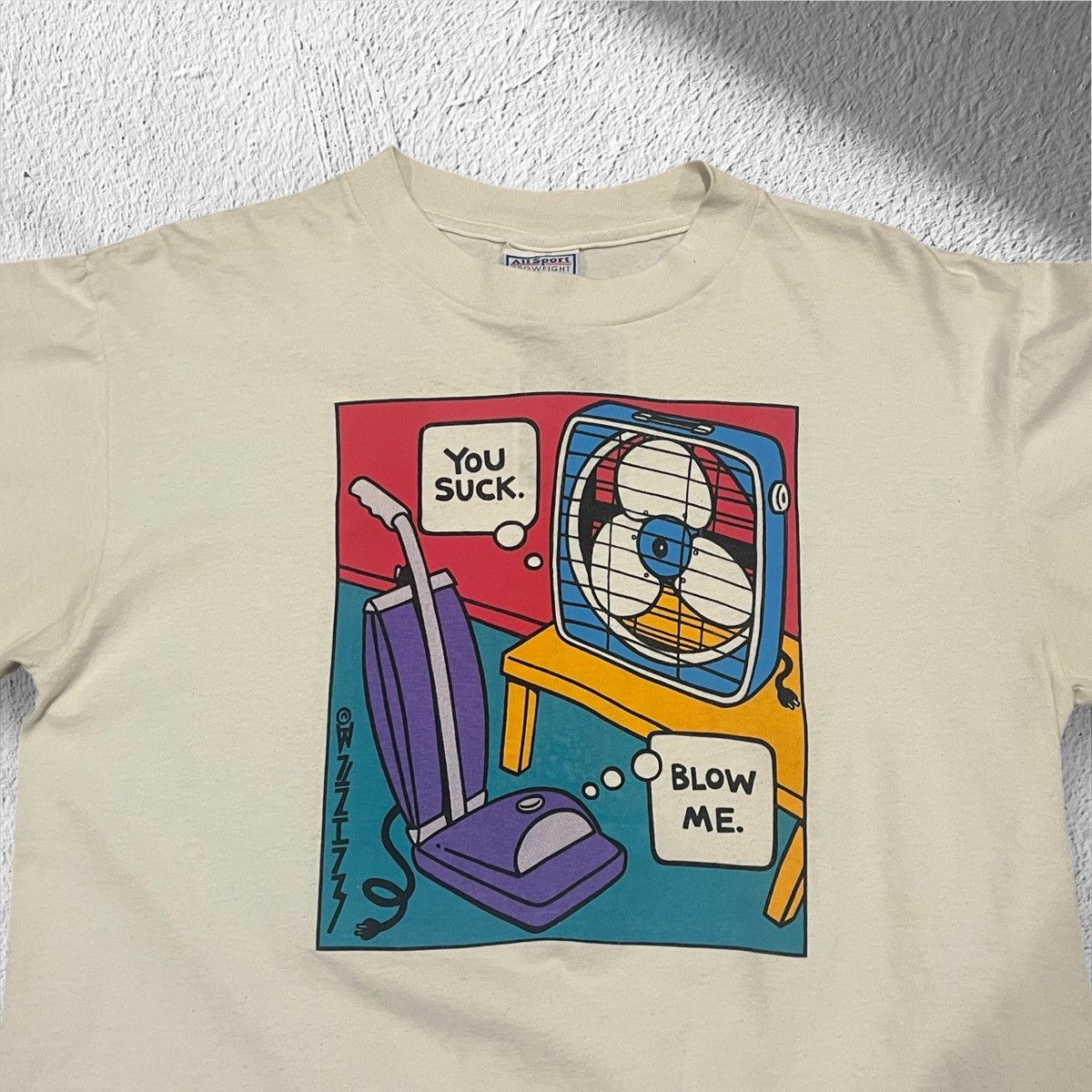 Vintage Vintage 90s “You Suck Blow Me” Pop Art Graphic Shirt Large Size US L / EU 52-54 / 3 - 2 Thumbnail