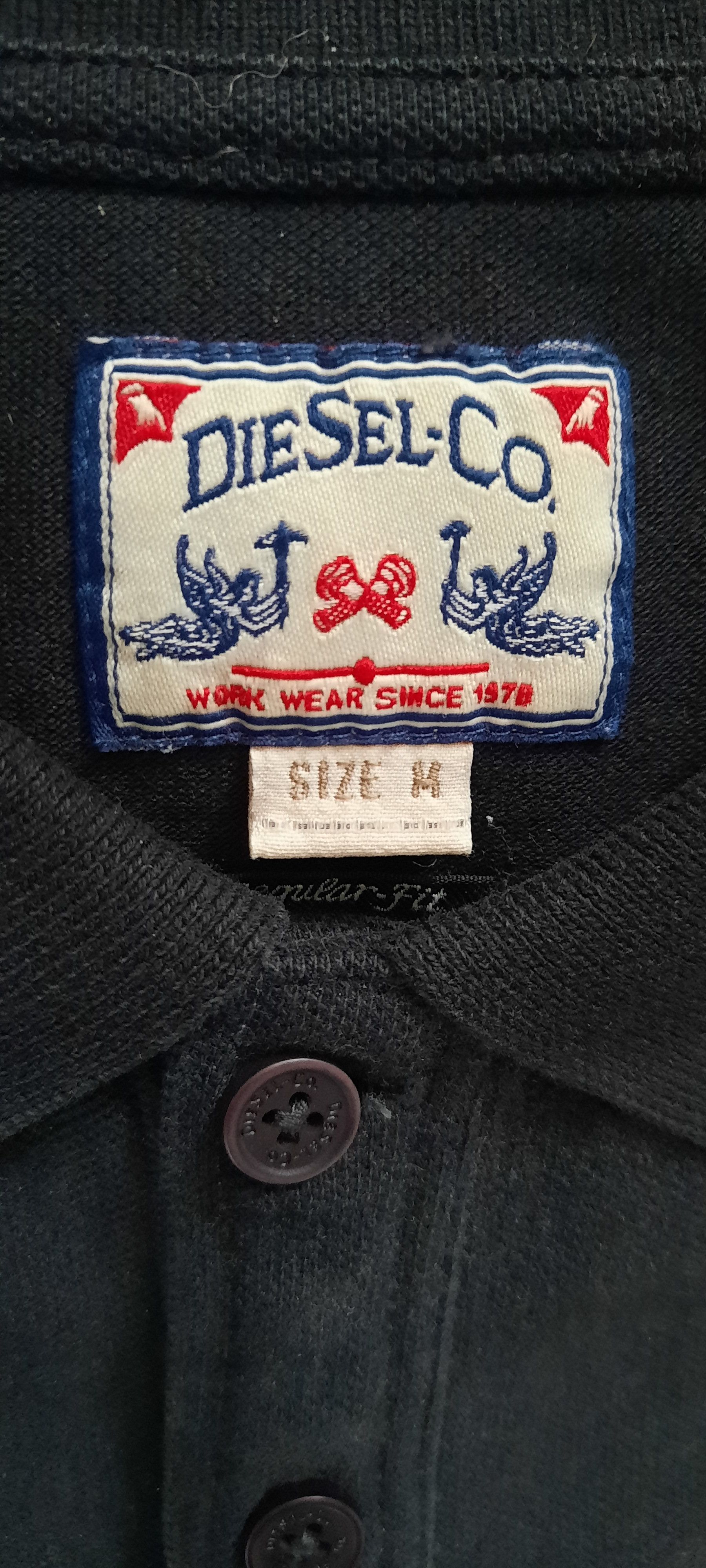 Diesel DIESEL Men's Long-Sleeved Polo Shirt, (Dark) Gray, M Size US M / EU 48-50 / 2 - 4 Thumbnail
