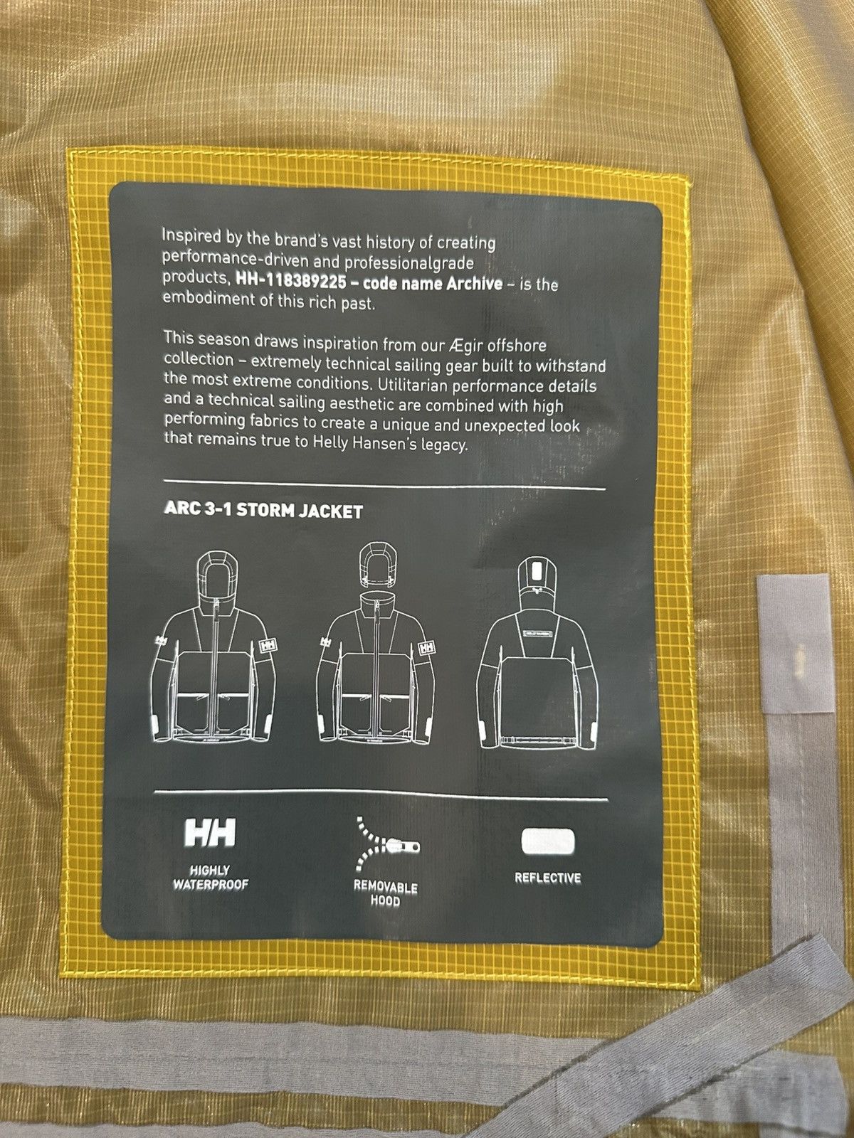 Helly Hansen Helly Hansen Arc Storm Nylon Water-Repellent Ripstop Jacket Size US M / EU 48-50 / 2 - 9 Thumbnail