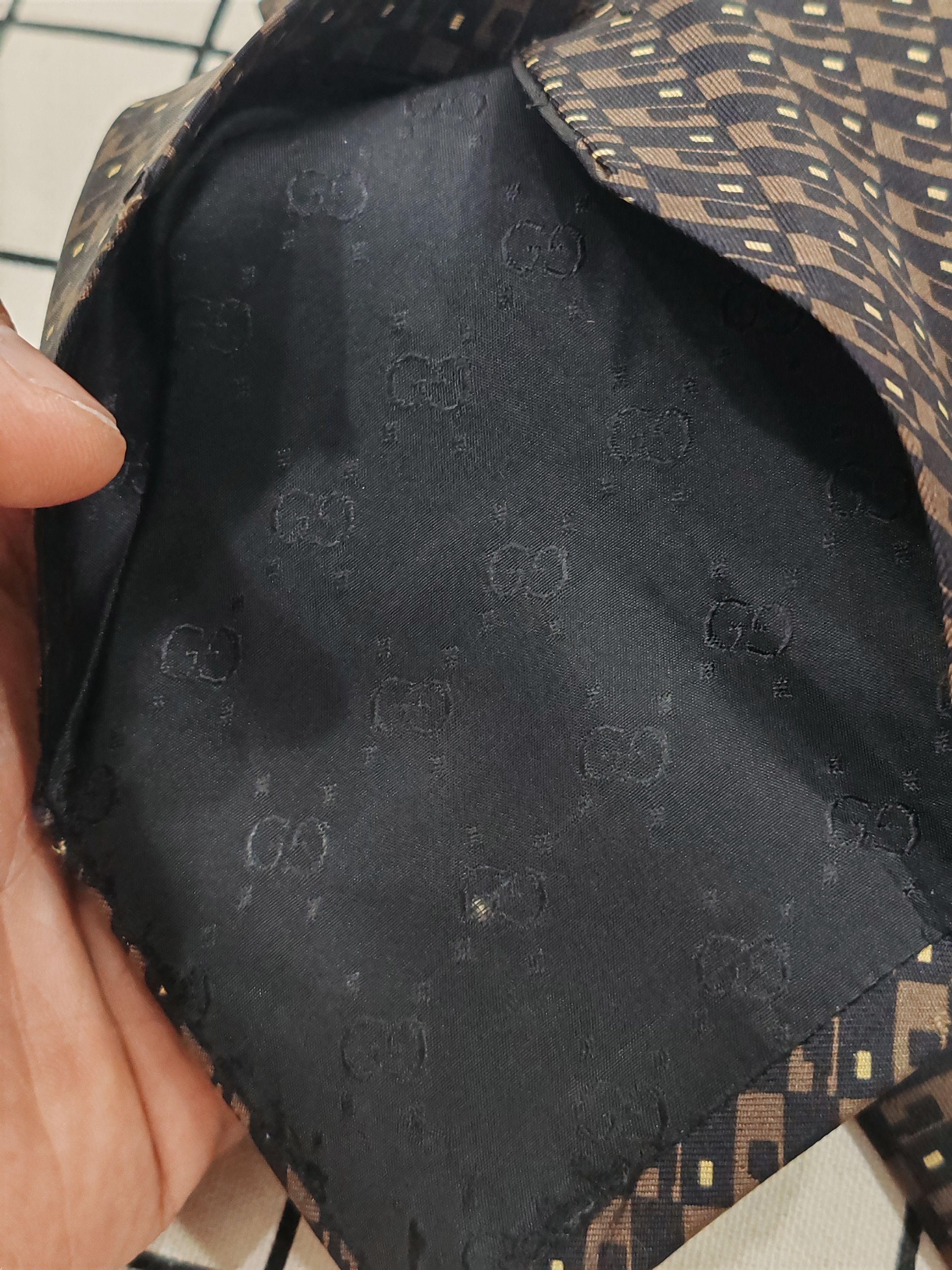 Gucci GUCCI monogram Necktie Silk made in Italy For Men Size ONE SIZE - 6 Thumbnail
