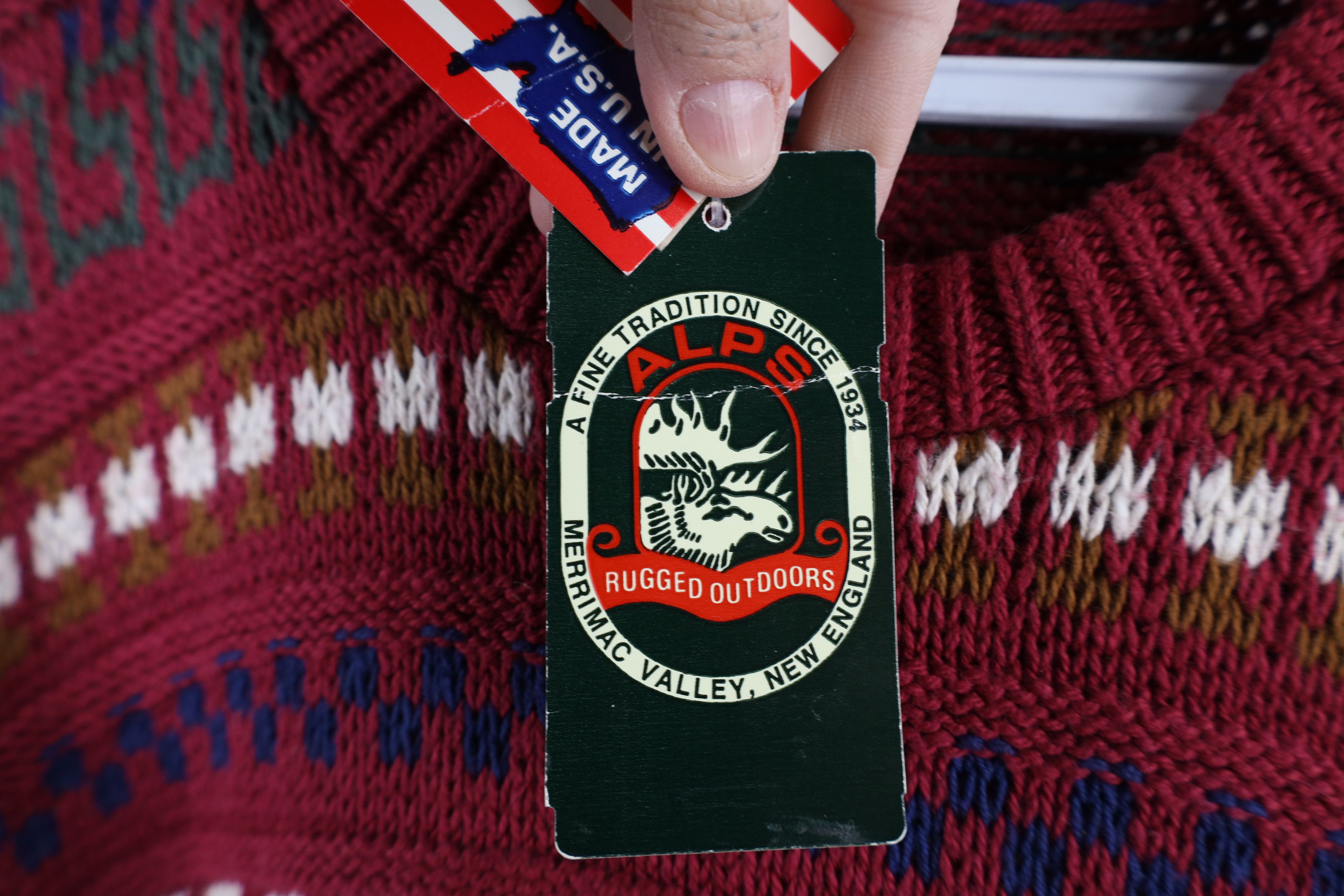Vintage Deadstock Vintage 90s Streetwear Fair Isle Knit Sweater USA Size US M / EU 48-50 / 2 - 7 Thumbnail