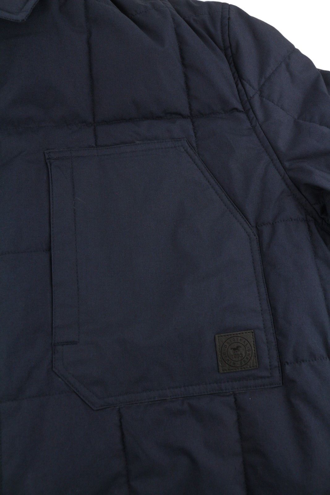 Mustang DANIEL QUILTED SJ 2XL Dark Blue Snap Neck 88013 Size US XXL / EU 58 / 5 - 7 Thumbnail