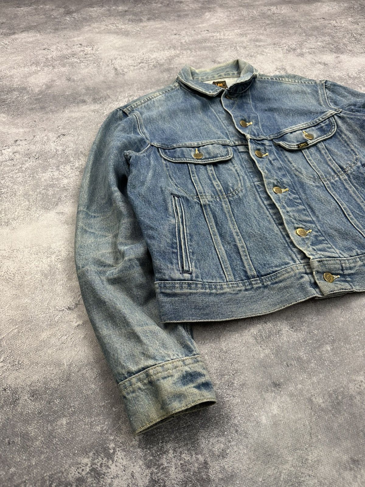 Lee 🚨Crazy Vintage 90s Lee Riders Blue Denim Trucker Jacket USA Size US S / EU 44-46 / 1 - 3 Thumbnail