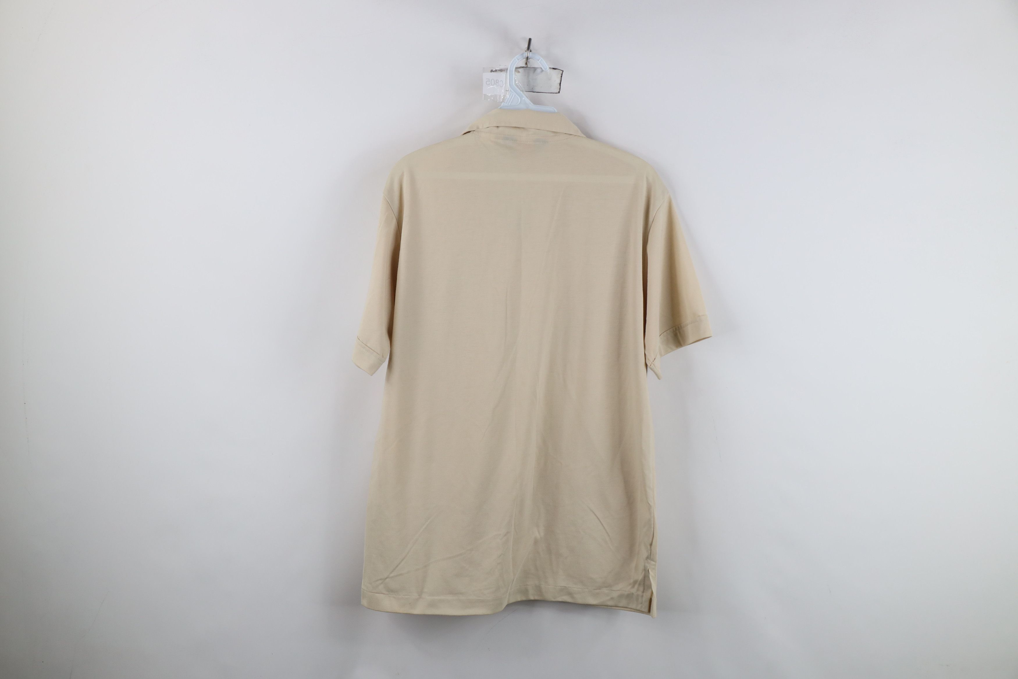 Vintage Vintage 70s Streetwear Knit Collared Golf Polo Shirt Beige Size US L / EU 52-54 / 3 - 12 Thumbnail