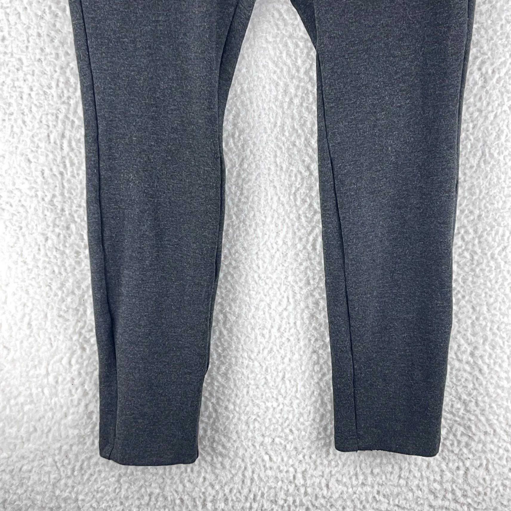 NYDJ NYDJ Gray Heathered Pull On Skinny Ankle Pants Womens Elastic Waist Size 10 Size 32" / US 10 / IT 46 - 3 Thumbnail