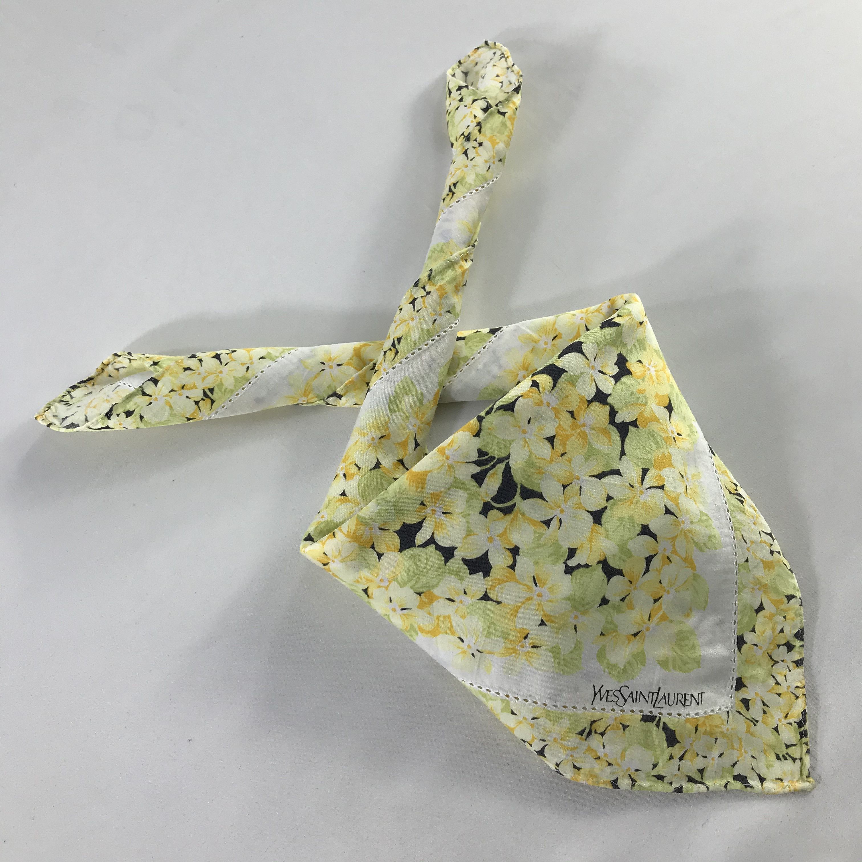 Vintage × Yves Saint Laurent Yves Saint Laurent Bandana / Handkerchief /Neckerchief -S424 Size ONE SIZE - 4 Thumbnail