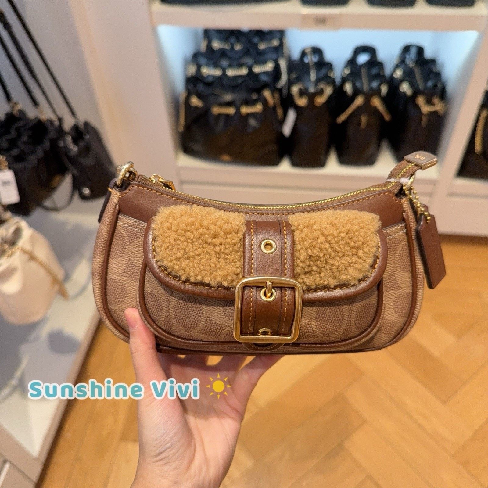 Coach NWT Coach CDB13 Ashton Mini Shoulder Bag Signature Canvas Size ONE SIZE - 1 Thumbnail