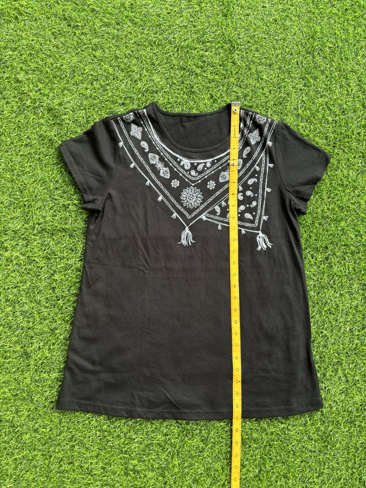 Hysteric Glamour Y2k Shawl Style Black Tshirt Size US M / EU 48-50 / 2 - 7 Thumbnail