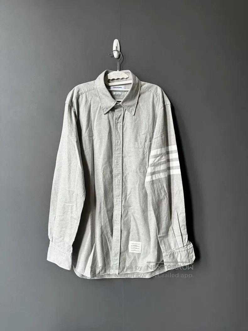 Thom Browne Thom Browne Gray Patch Pocket Shirt Size US XXL / EU 58 / 5 - 1 Thumbnail