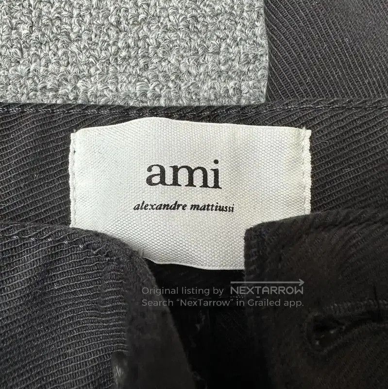 AMI AMI Black Denim Casual Trousers for Men . Size US 34 / EU 50 - 5 Thumbnail