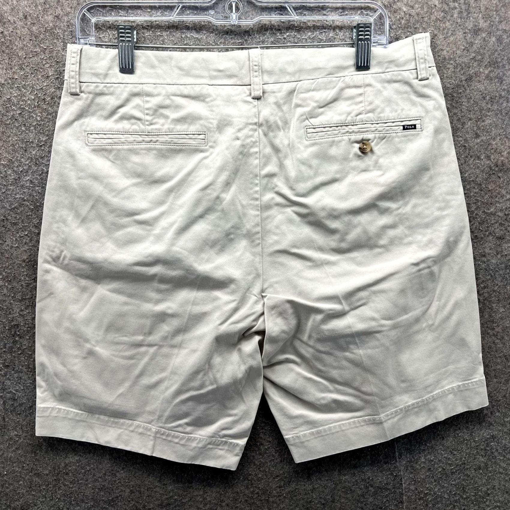 Polo Ralph Lauren Polo Ralph Lauren Shorts Mens 32 Beige Stretch Classic Fit Chino Casual 9 Inseam Size US XS / EU 42 / 0 - 7 Thumbnail