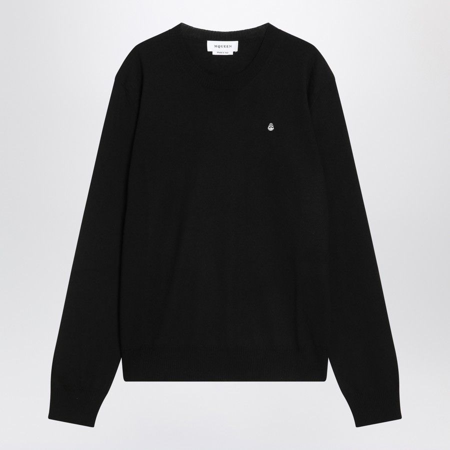 Alexander McQueen o1d2blof0126 Wool Sweater in Black Size US S / EU 44-46 / 1 - 1 Thumbnail