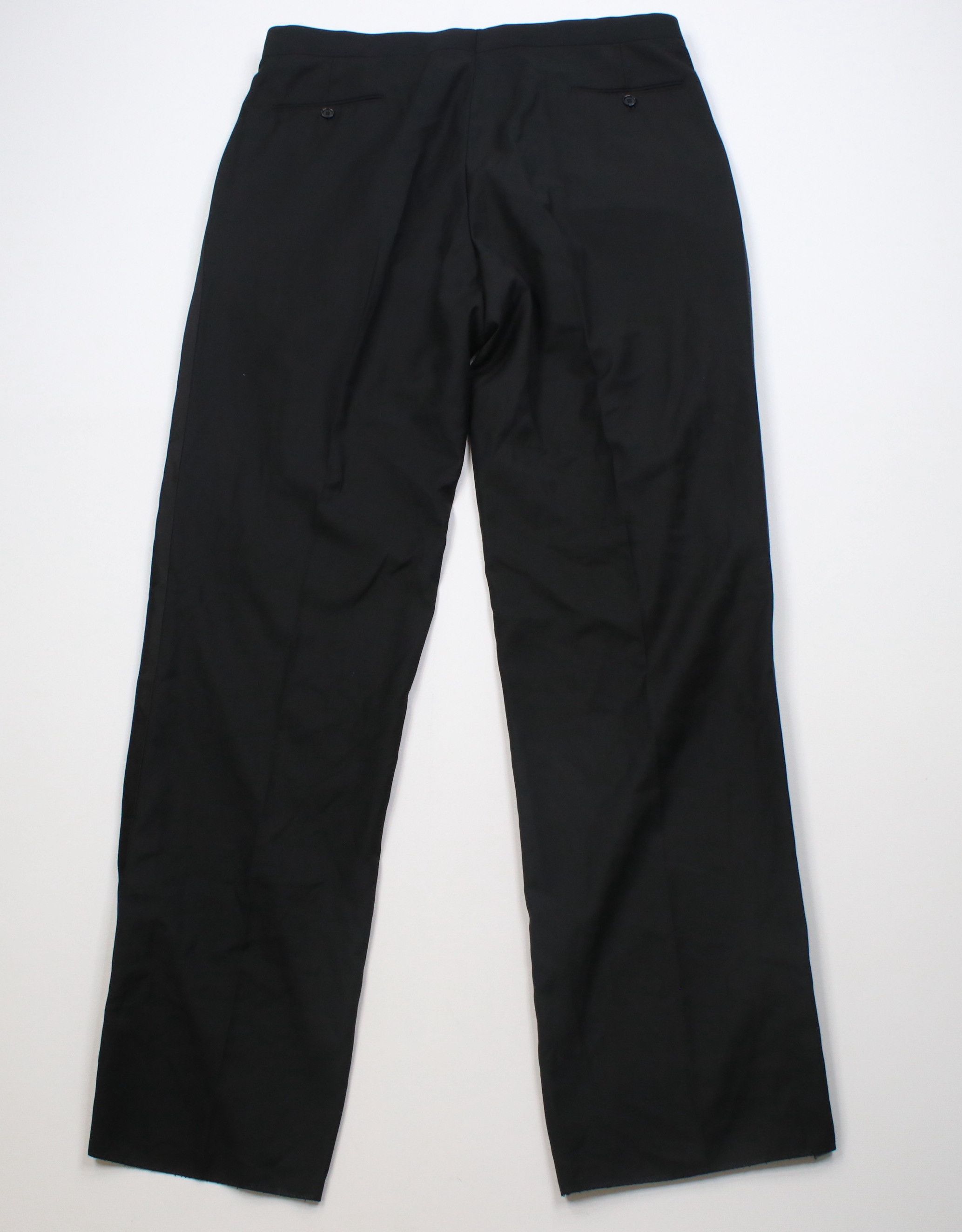 Vintage Vintage 90s Streetwear Wide Leg Tuxedo Chino Pants Black Size US 40 / EU 56 - 9 Thumbnail