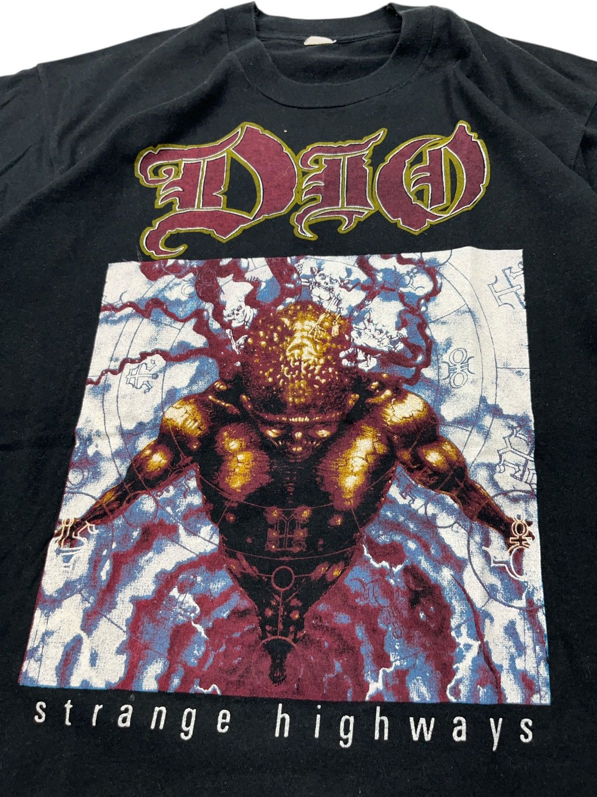 Band Tees × Vintage Vintage Dio Strange Highways European Tour 1993 Shirt Metal Size US L / EU 52-54 / 3 - 5 Thumbnail