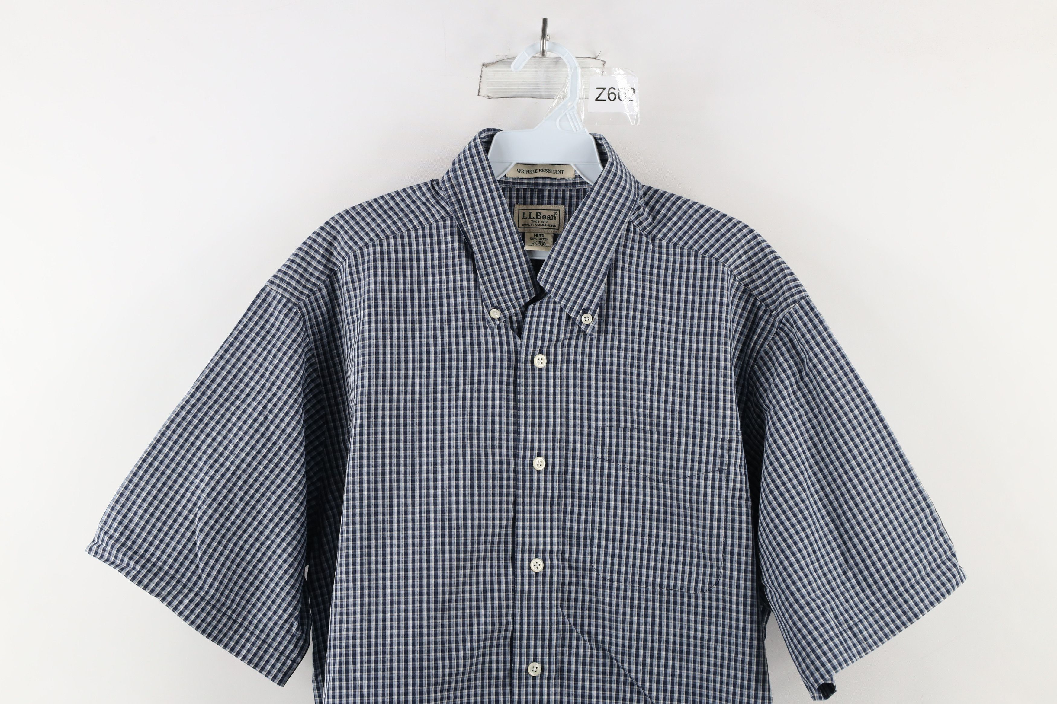 L.L. Bean × Vintage Vintage LL Bean Resistant Short Sleeve Button Down Shirt Size US L / EU 52-54 / 3 - 2 Thumbnail
