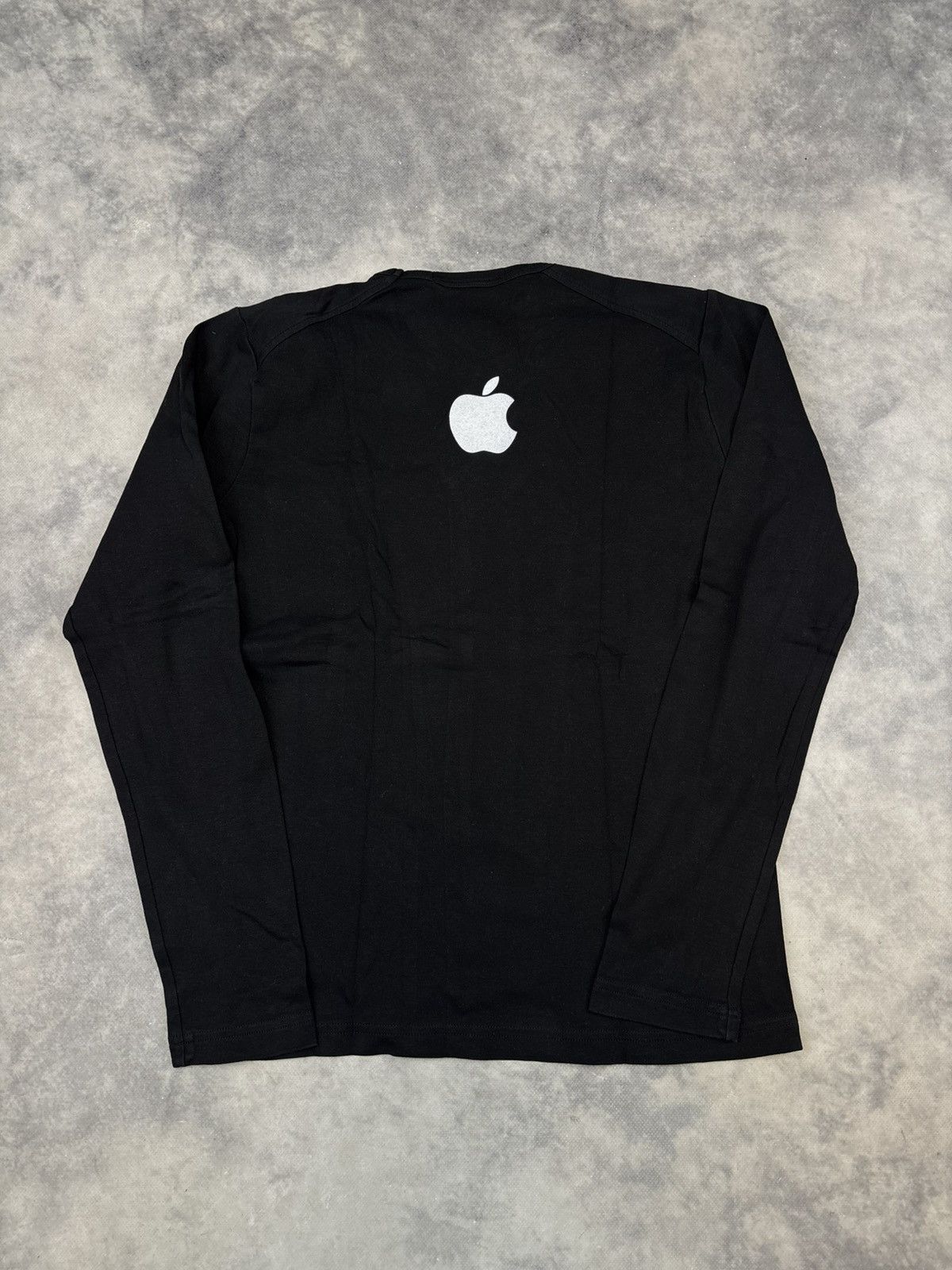 Designer × Vintage Vintage Apple Longsleeve T shirt merch 90s black big logo Size US L / EU 52-54 / 3 - 3 Thumbnail