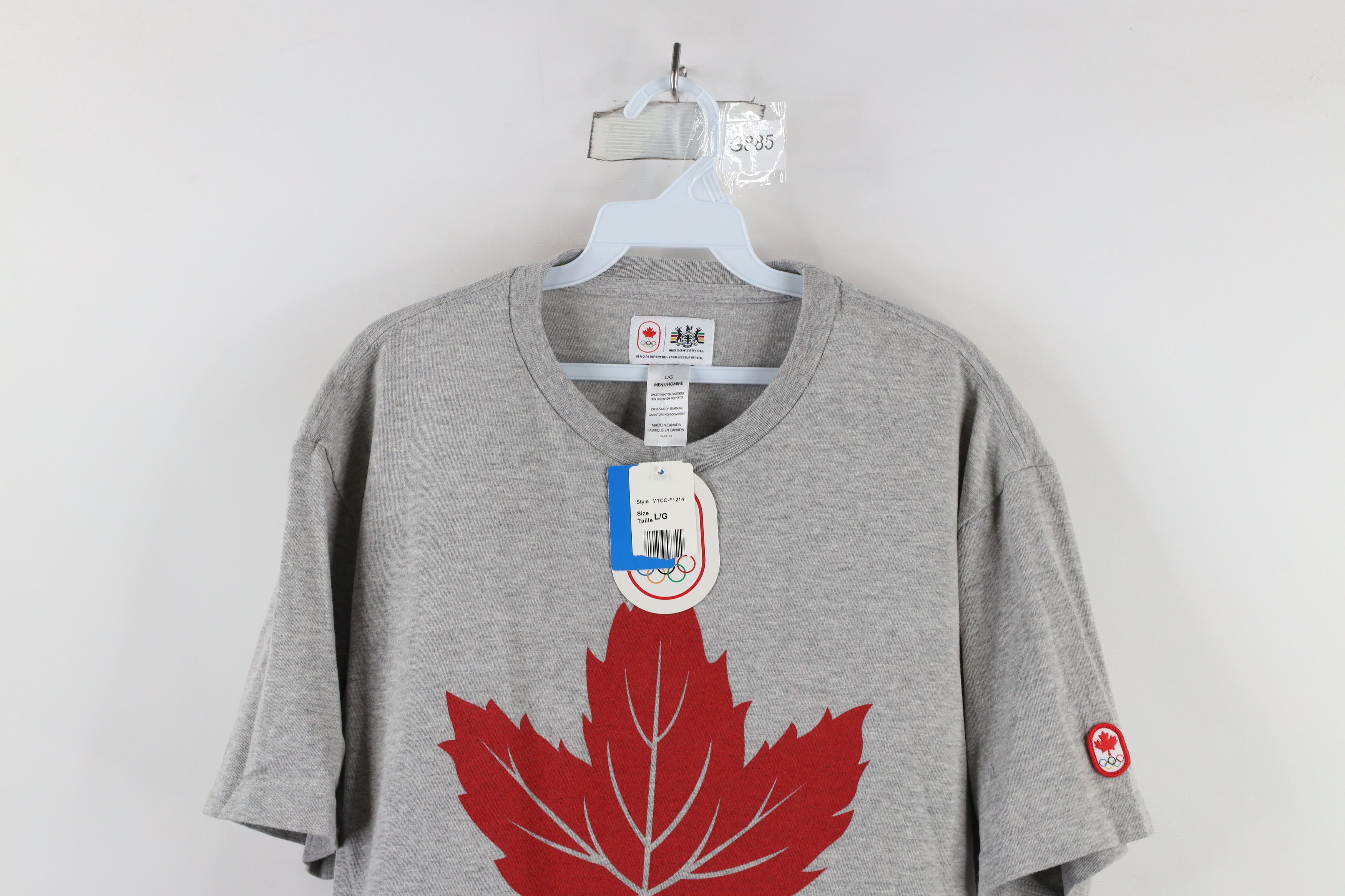 Vintage Deadstock Hudsons Bay Co 2012 Olympics Canada T-Shirt Gray Size US L / EU 52-54 / 3 - 2 Thumbnail