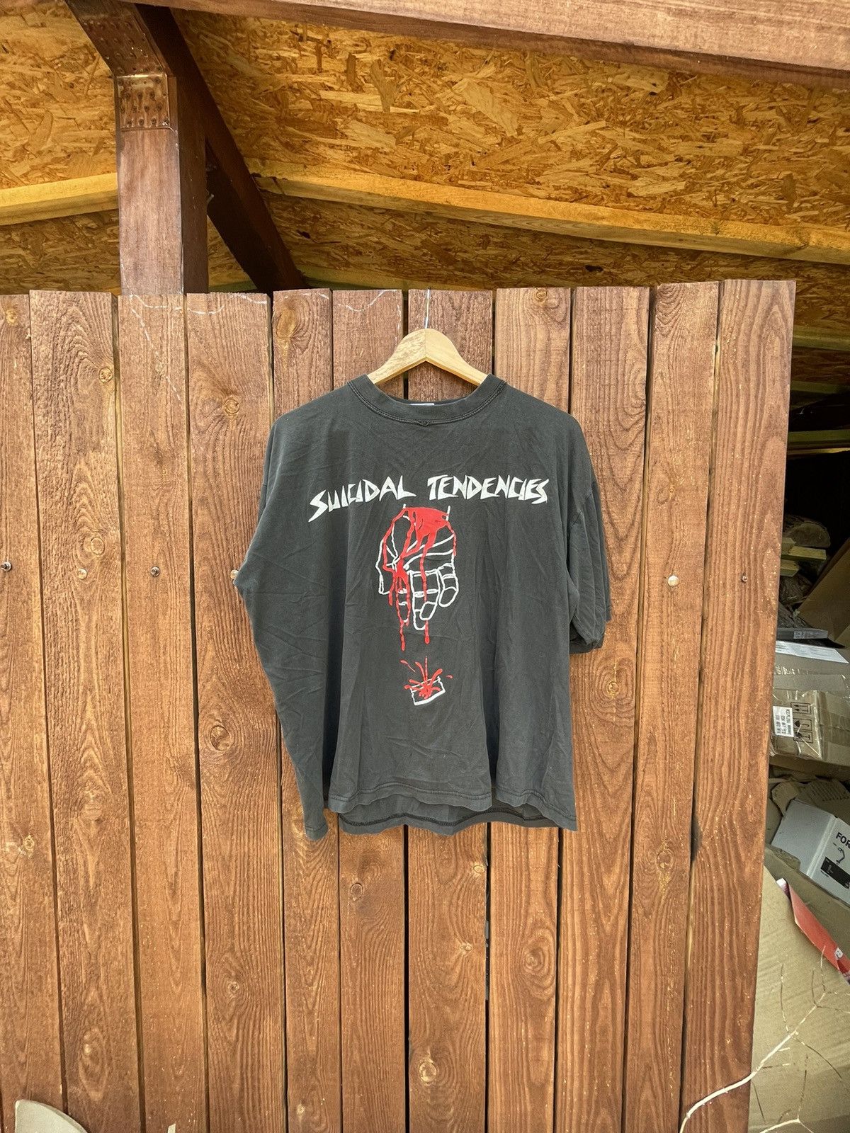 Band Tees × Vintage Rare Band Tees Black Metal Band Tees Vintage 90’s death burz Size US XL / EU 56 / 4 - 1 Thumbnail