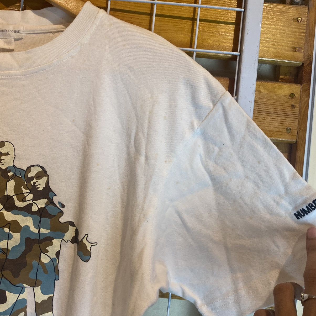 Japanese Brand × Number (N)ine Number Nine Army Hip Hop Design T-Shirt Size US M / EU 48-50 / 2 - 9 Thumbnail
