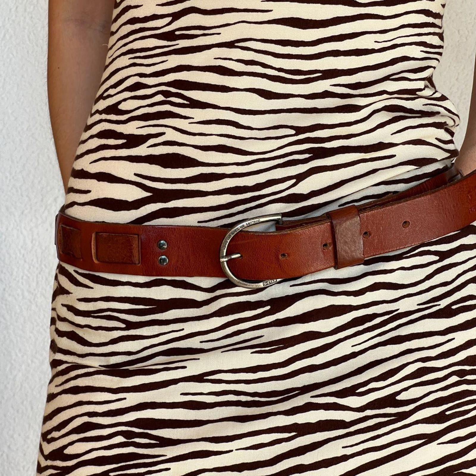 G-Star G-Star Genuine Leather Cowgirl Vibe Belt with Silver Buckle Size ONE SIZE - 1 Thumbnail