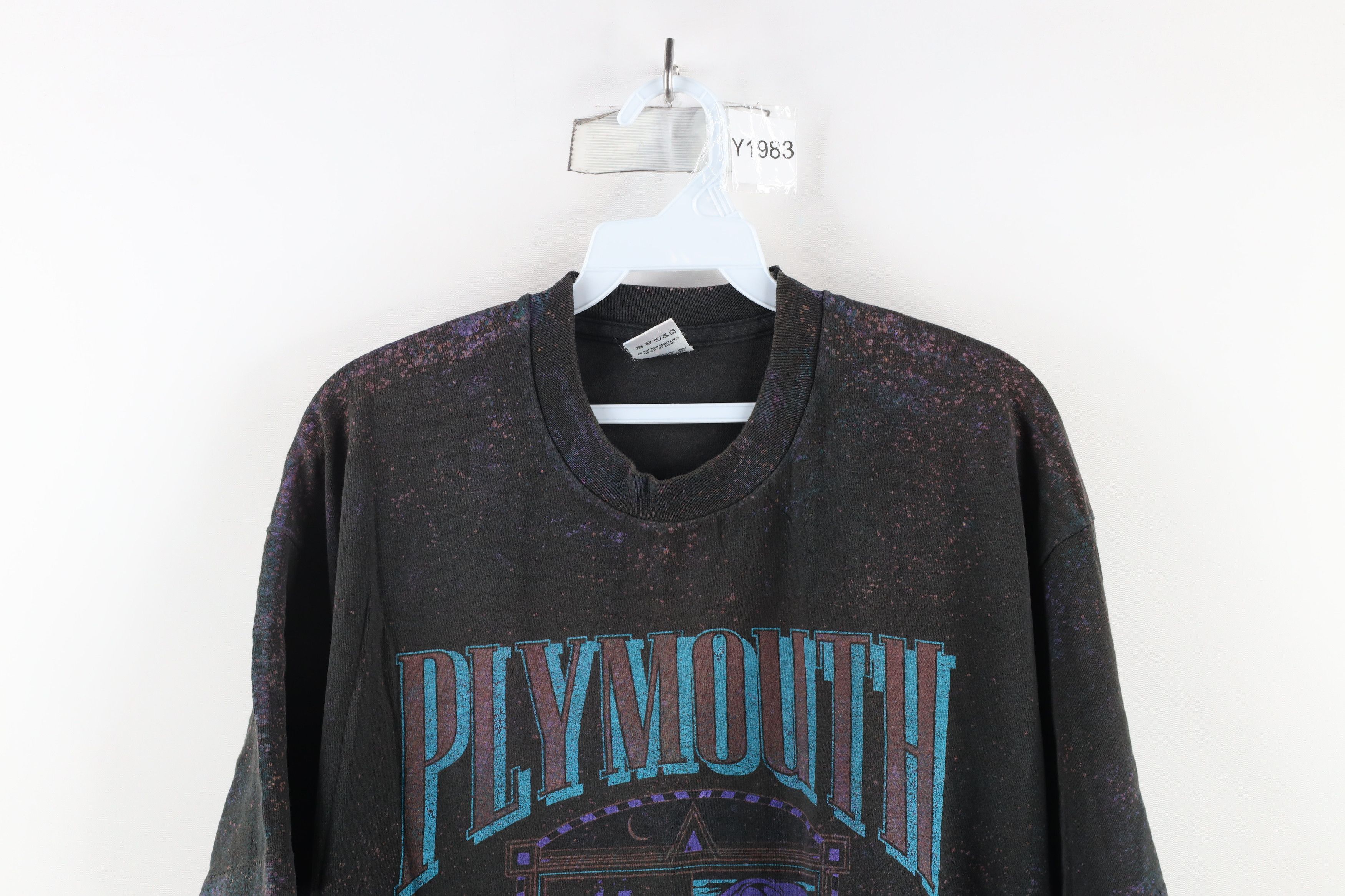 Vintage Vintage 90s Streetwear Fleece Plymouth Massachusetts T-Shirt Size US XL / EU 56 / 4 - 2 Thumbnail