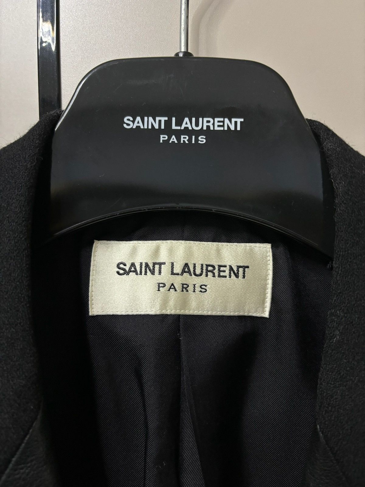 Saint Laurent Paris FW13 Leather Lapel coat Size US M / EU 48-50 / 2 - 2 Thumbnail