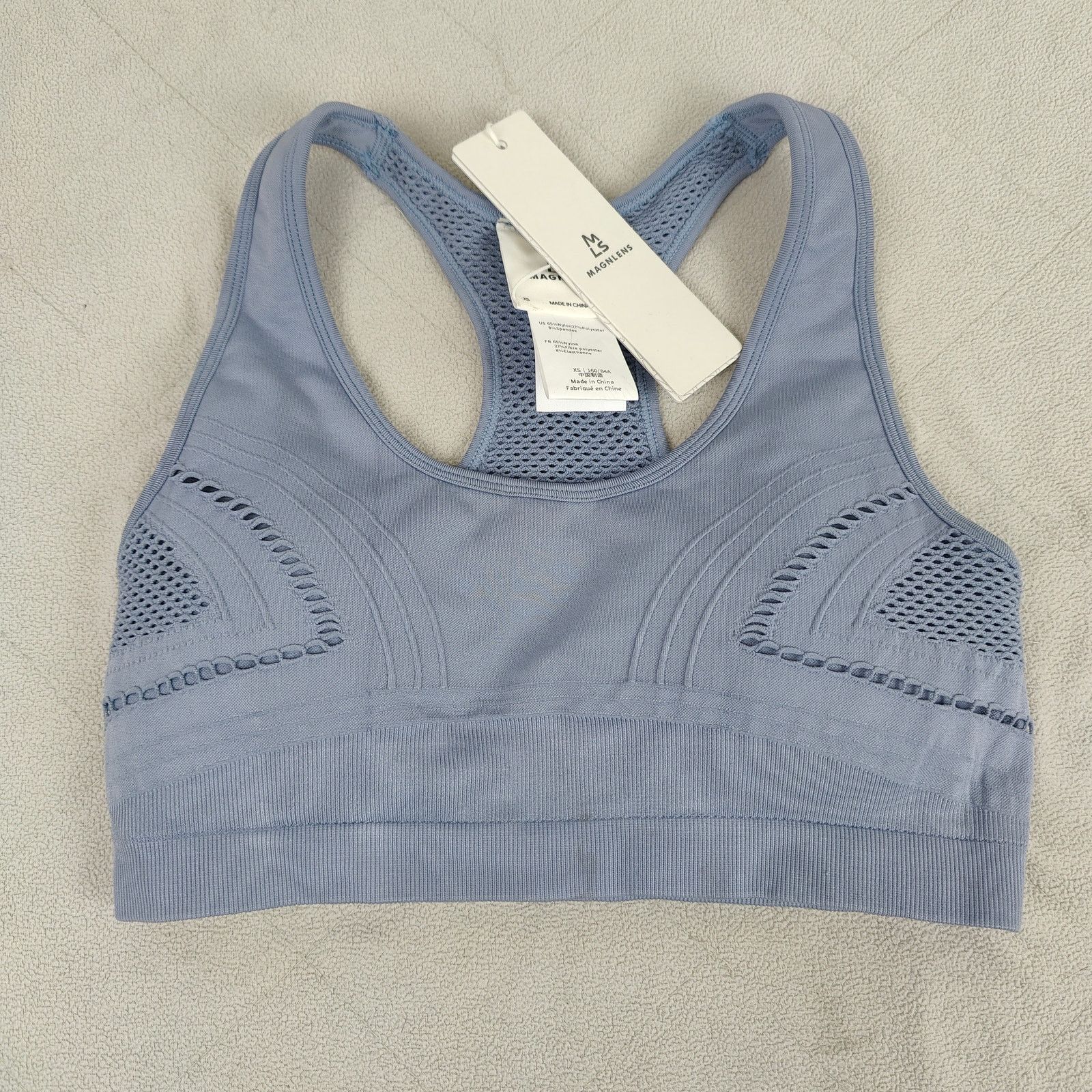 Other Magnlens Seamless Sports Bra Womens XS Sea Ice Light Blue Size ONE SIZE - 1 Thumbnail
