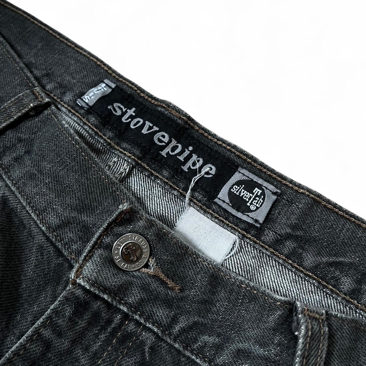 Levi's Vintage Silvertab Stovepipe Baggy Skater Jeans Size US 35 - 3 Thumbnail