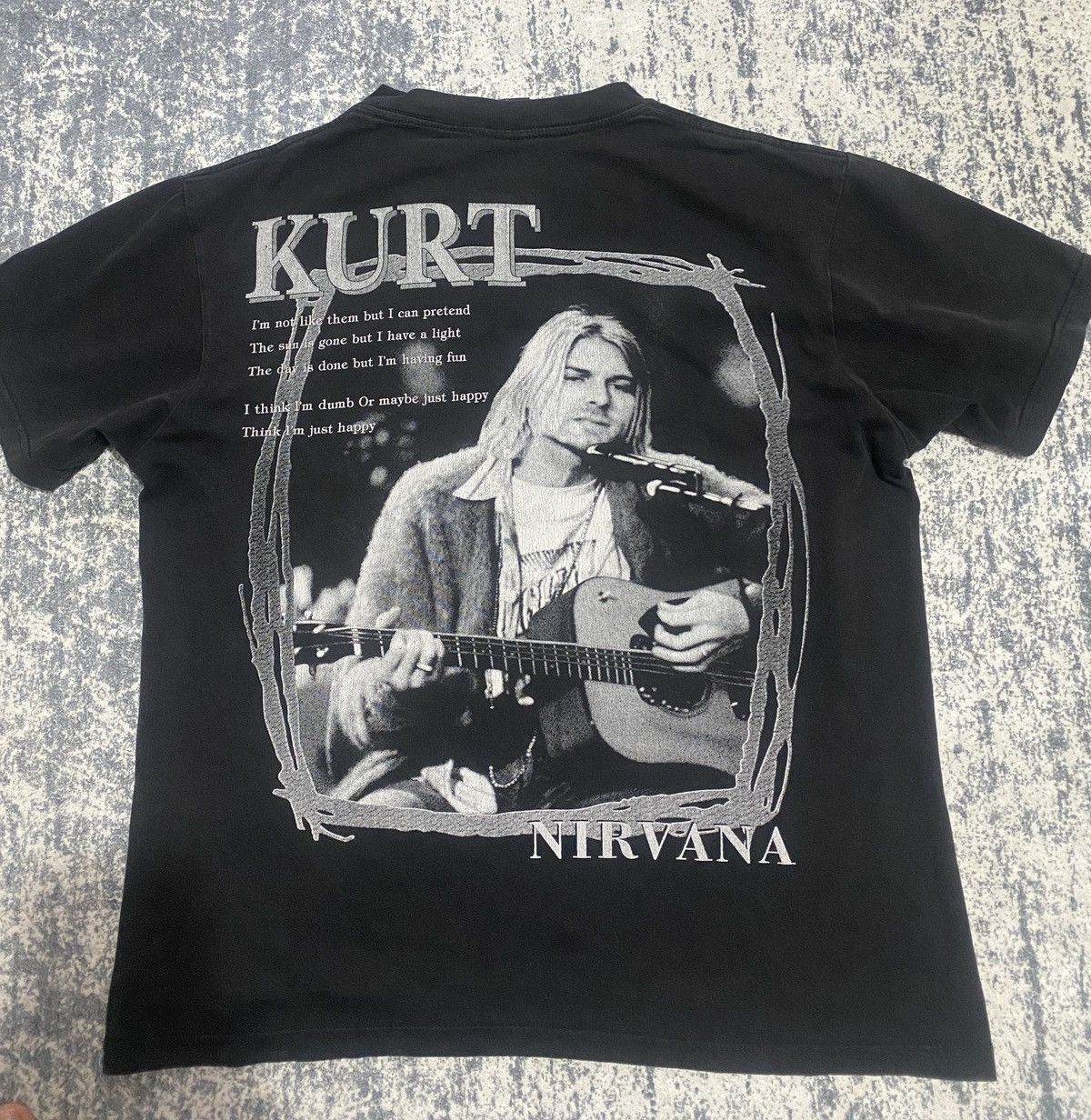 Band Tees Nirvana vintage band tee fullprint tee Size US L / EU 52-54 / 3 - 3 Thumbnail