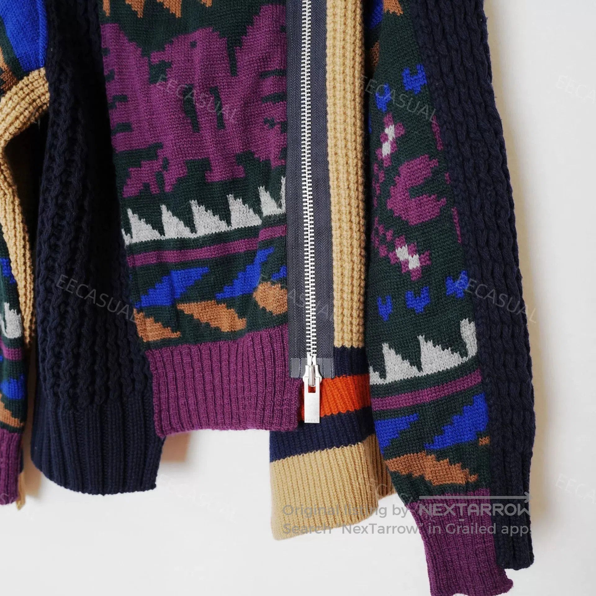 Sacai Sacai Deconstructed Wool Sweater Jacket. Size M / US 6-8 / IT 42-44 - 5 Thumbnail