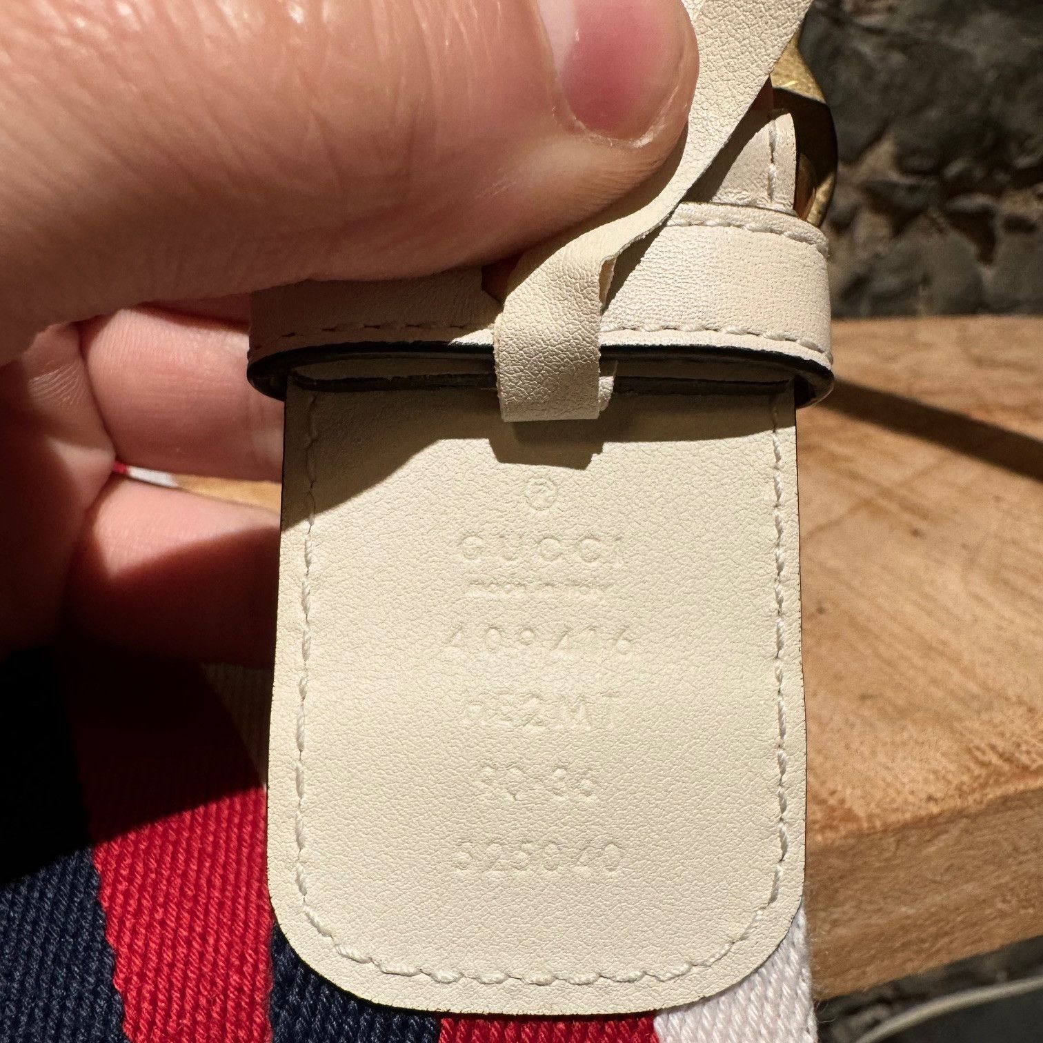 Gucci Gucci White Leather Web Double G Belt Size ONE SIZE - 8 Thumbnail