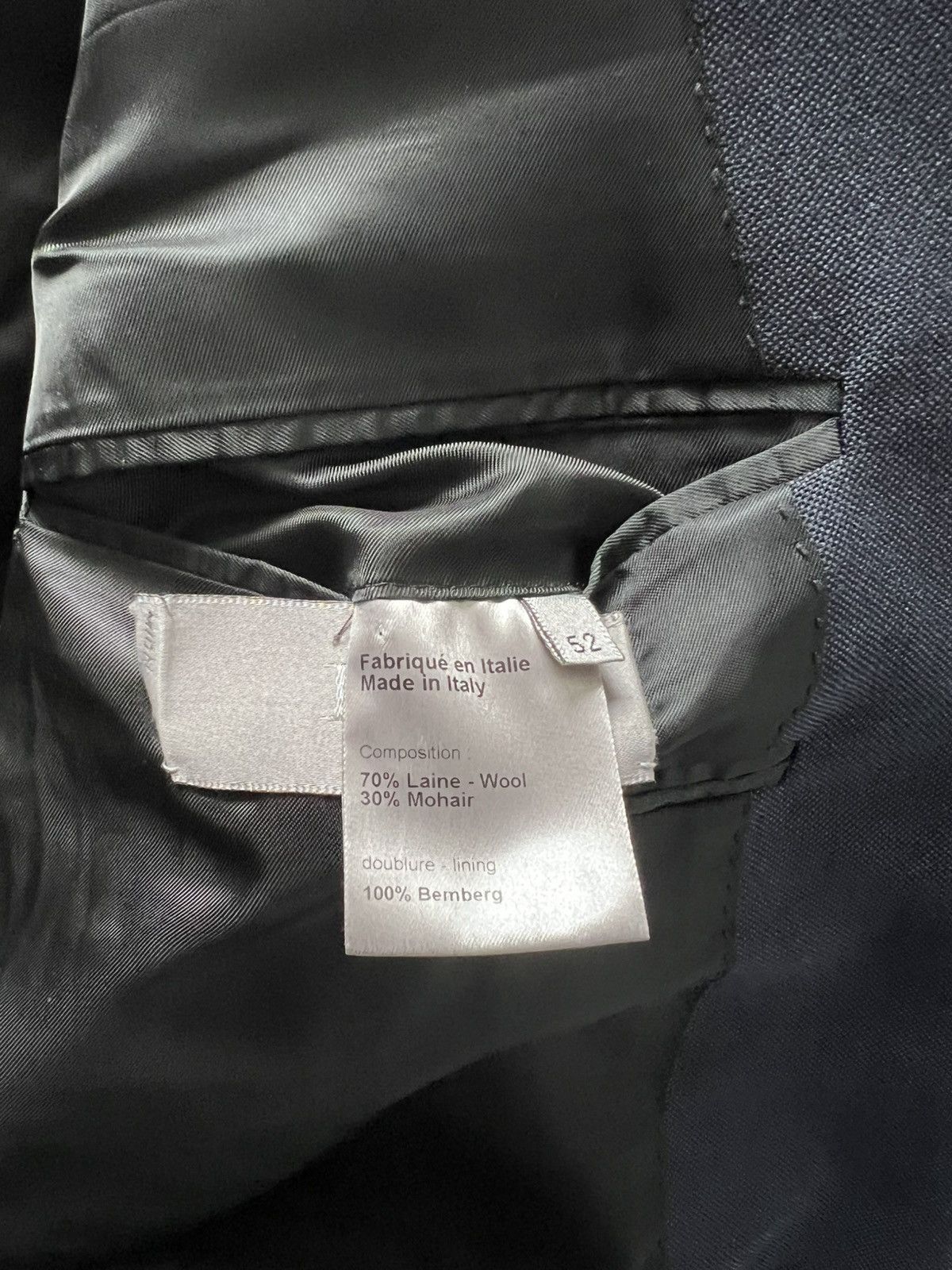 Dior Dior Homme Navy Blue One Button Blazer Size 40R - 15 Thumbnail