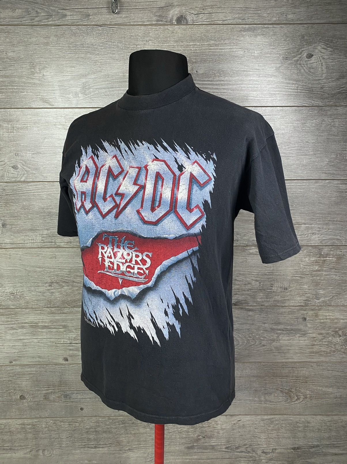 Vintage Vintage 1990 AC/DC The Razors Edge Tour original Brockum Size US M / EU 48-50 / 2 - 24 Thumbnail
