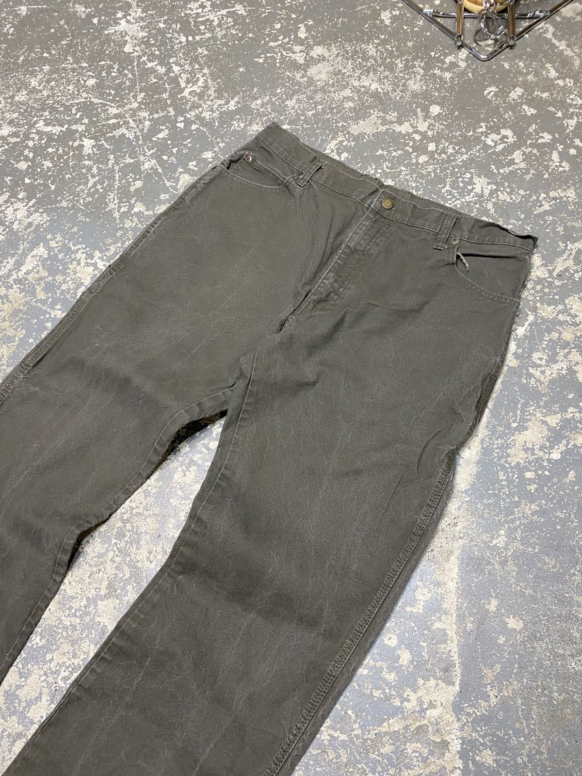 Carhartt × Dickies × Vintage Vintage Dickies Green Faded Carpenter Baggy Fit Pants Size US 36 / EU 52 - 8 Thumbnail