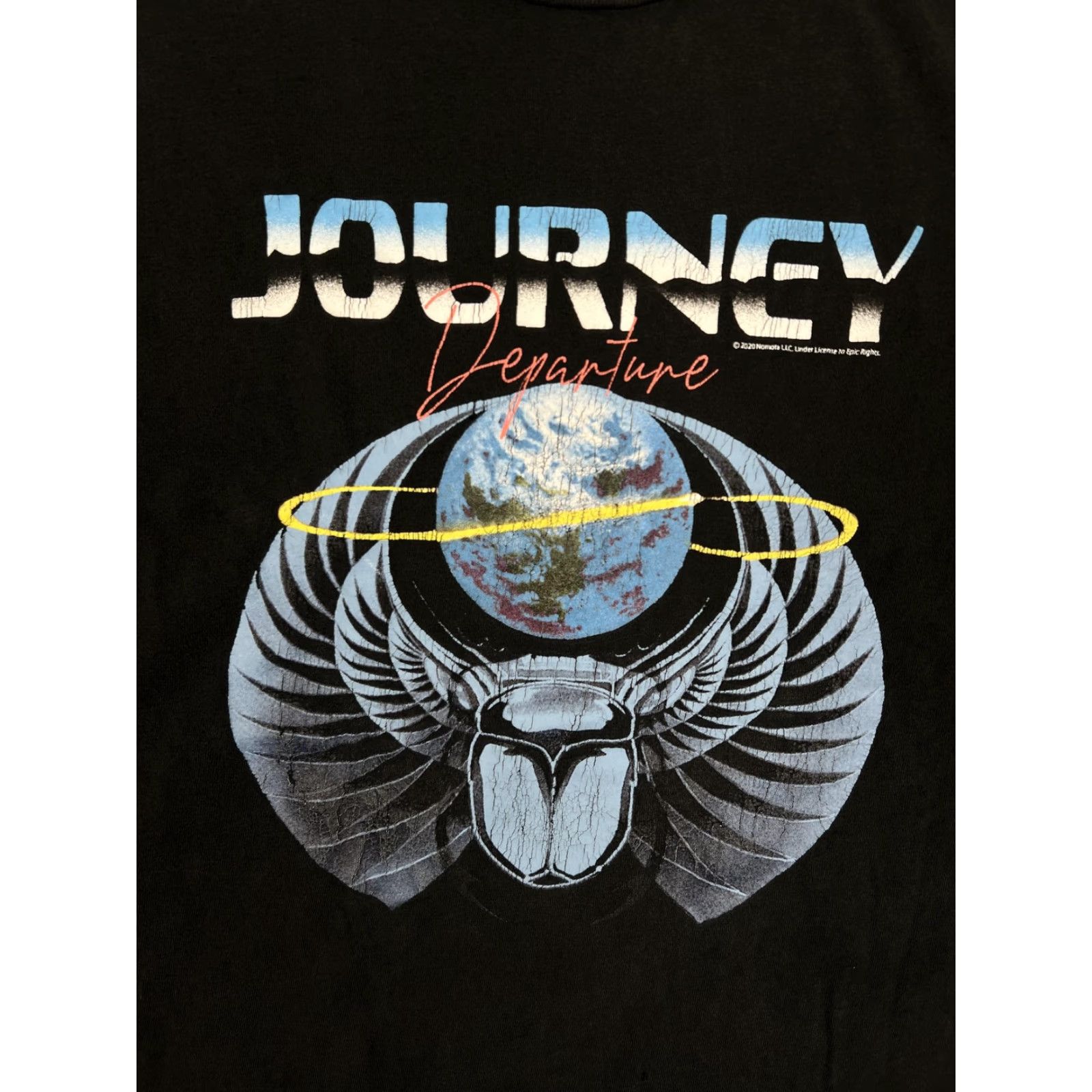 Abercrombie & Fitch VINTAGE Abercrombie & Fitch Journey Departure T-Shirt Mens Large Black 1980 US Tour Size US L / EU 52-54 / 3 - 4 Thumbnail