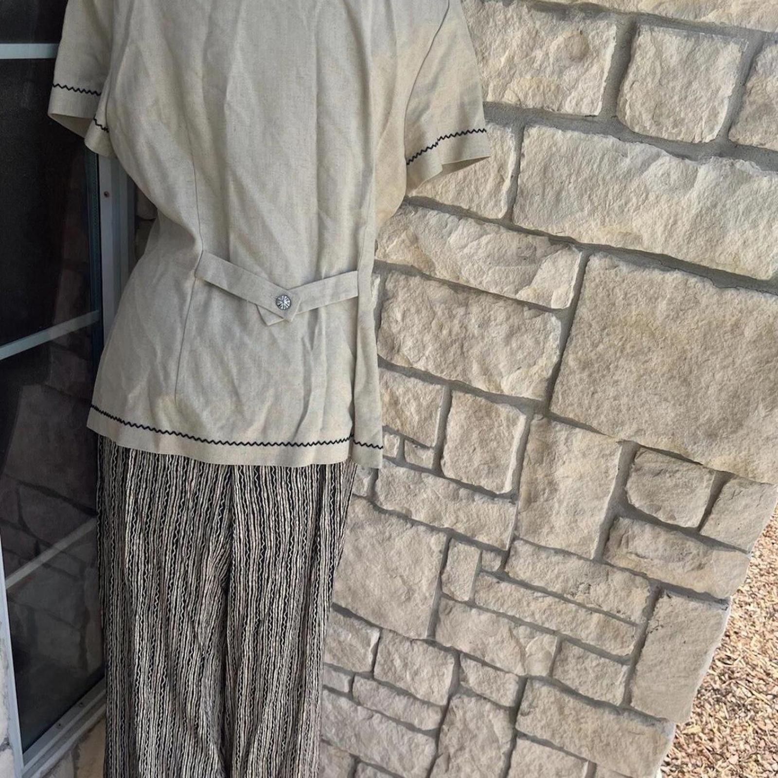 Other Vintage Ladies Size 6 /8YVES COSSETTE DEPECHE MODEumpsuit Size 32" / US 10 / IT 46 - 3 Thumbnail