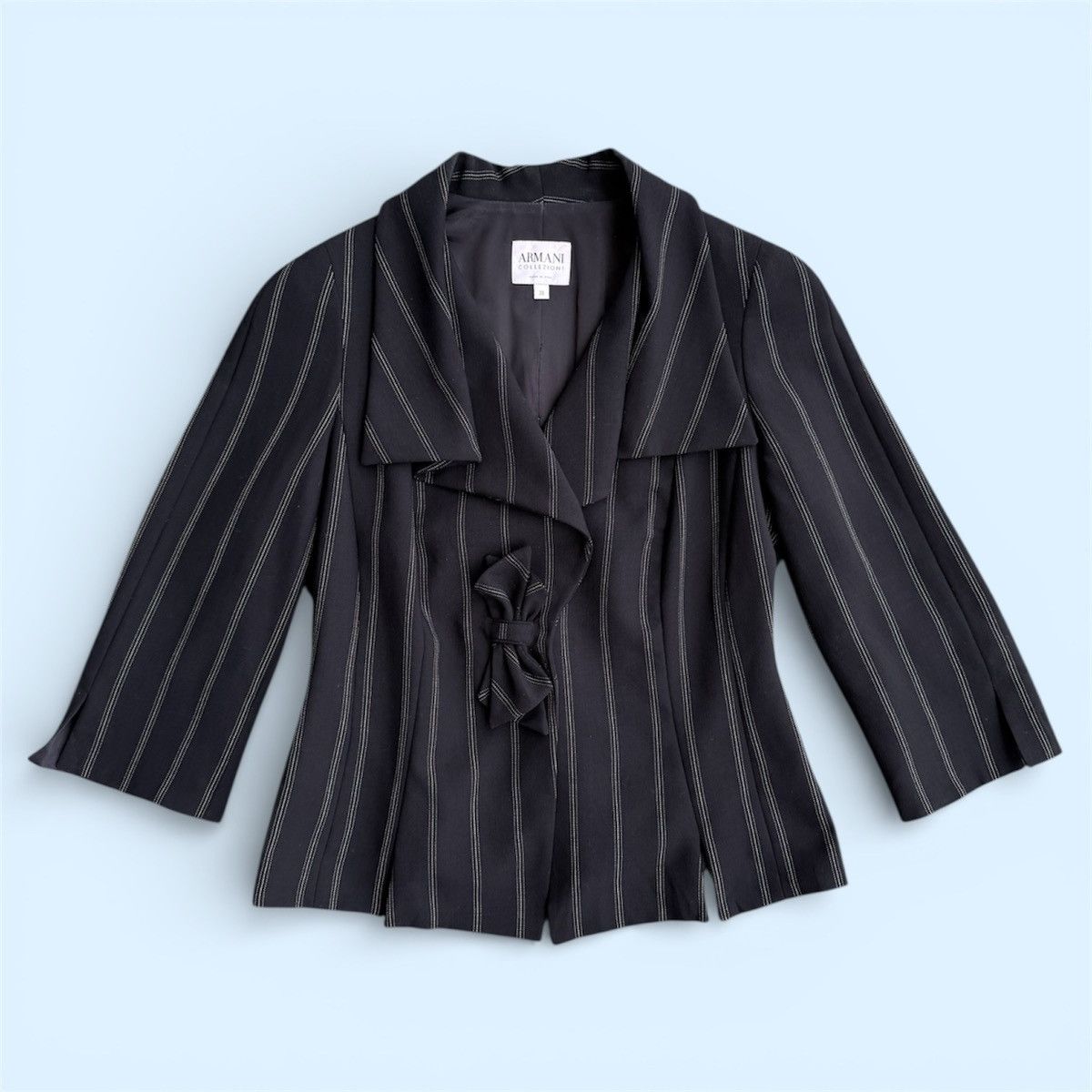 Giorgio Armani Armani Collezioni Double Collar Like Corset Blazer Size XS / US 0-2 / IT 36-38 - 1 Thumbnail