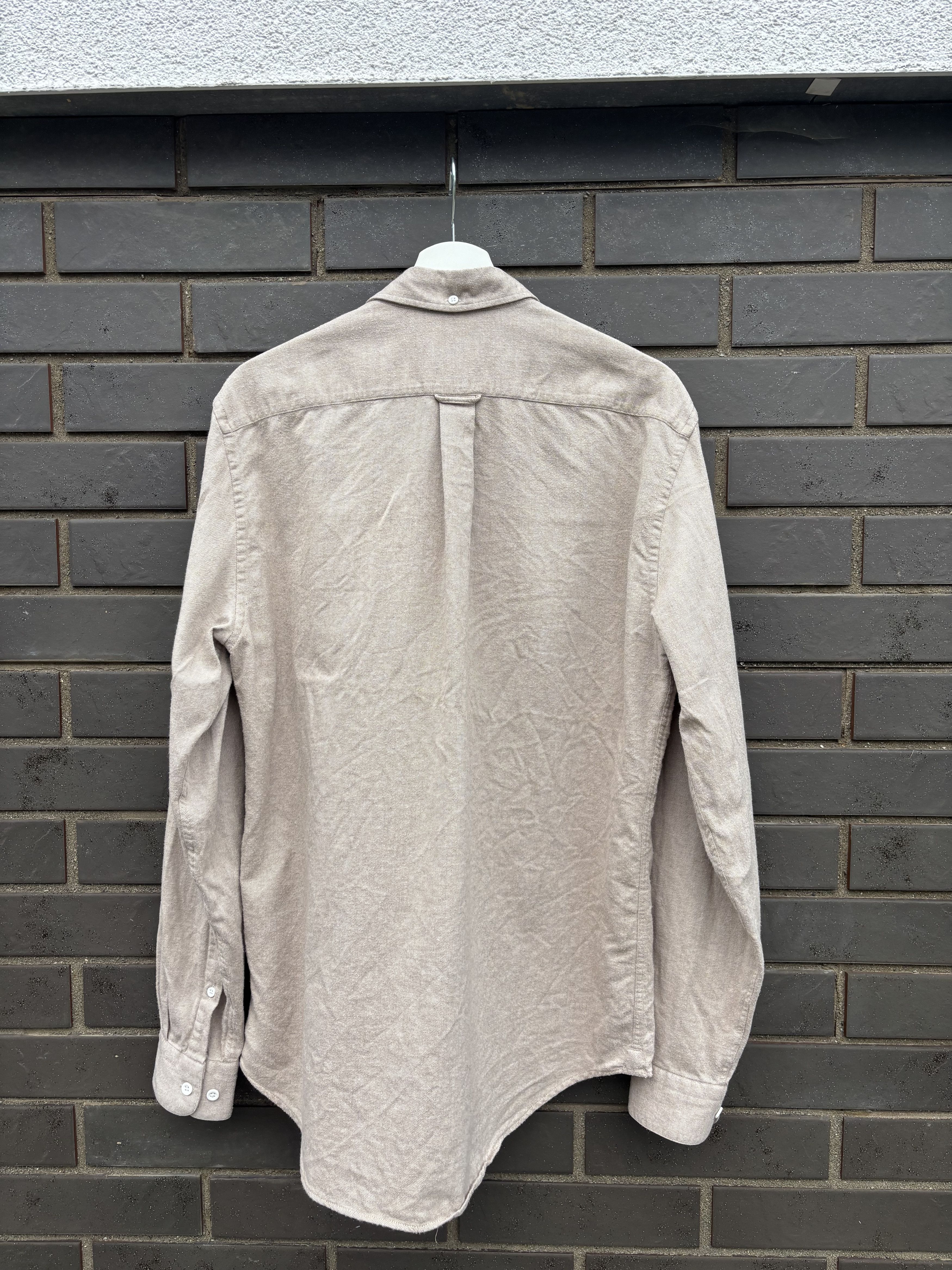 Acne Studios × Vintage Acne Studios Isherwood Melt Beige Cotton Shirt Size US L / EU 52-54 / 3 - 5 Thumbnail