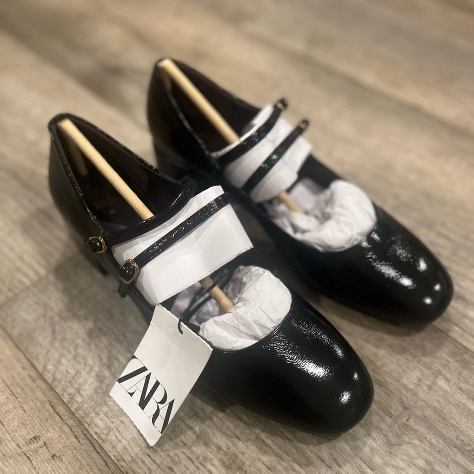 Zara ZARA Faux Patent Leather Heels Size US 9 / IT 39 - 10 Thumbnail