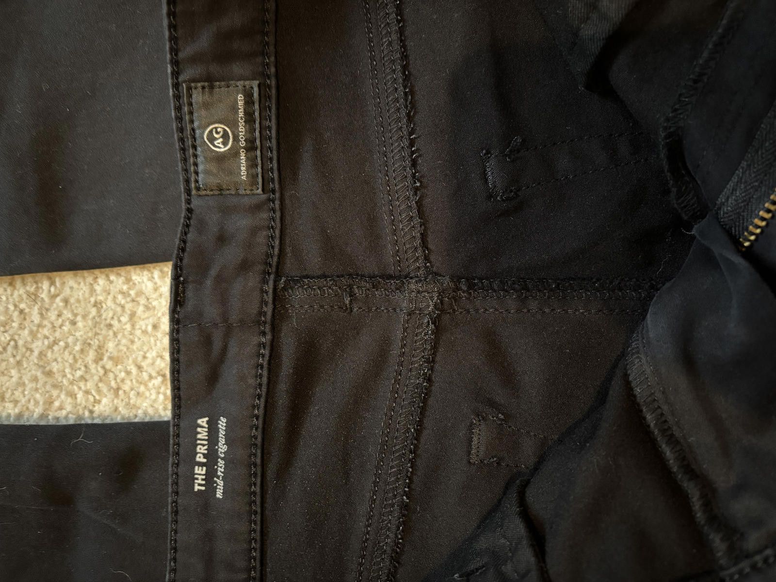 AG Adriano Goldschmied NWOT AG Adriano Goldschmied The Prima Black 27R Mid Rise Size 27" / US 4 / IT 40 - 5 Thumbnail