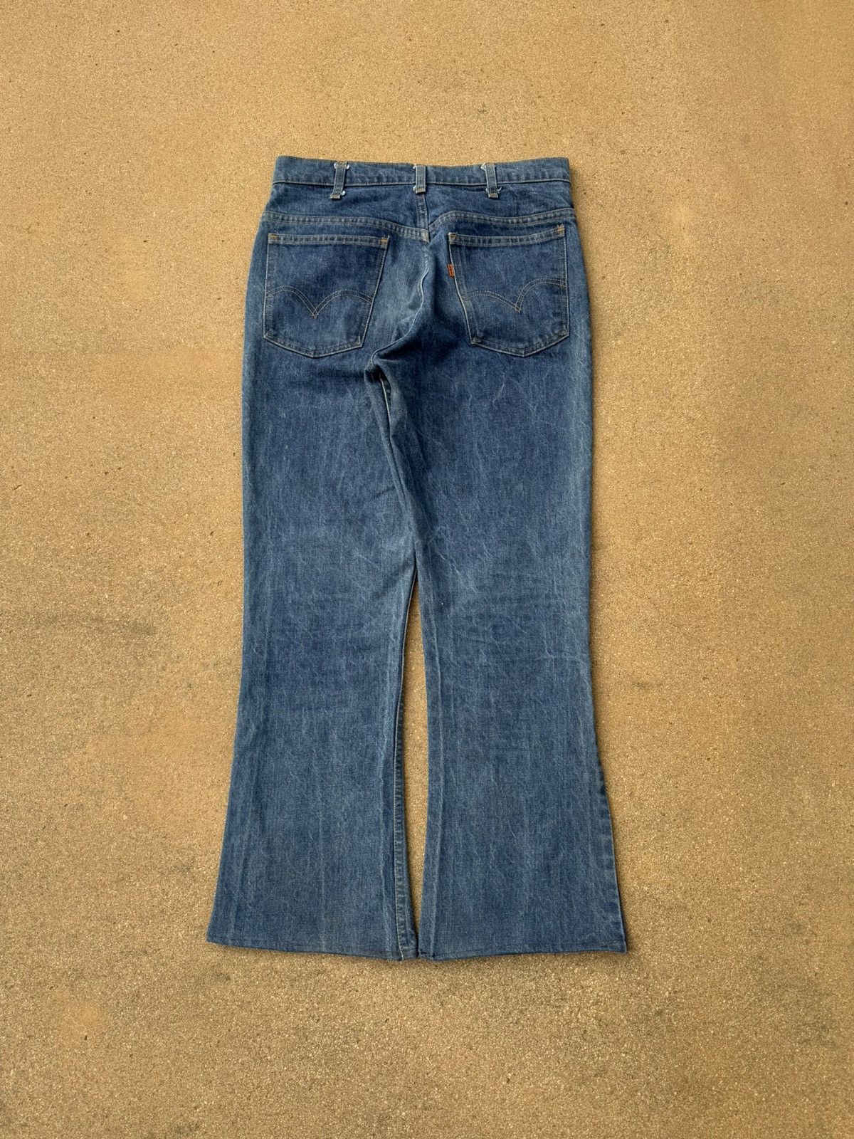 Levi's × Vintage Vtg 70’s Levi’s 646 Orange Tab Bellbottom Flare Jeans 32x29 Size US 32 / EU 48 - 2 Thumbnail