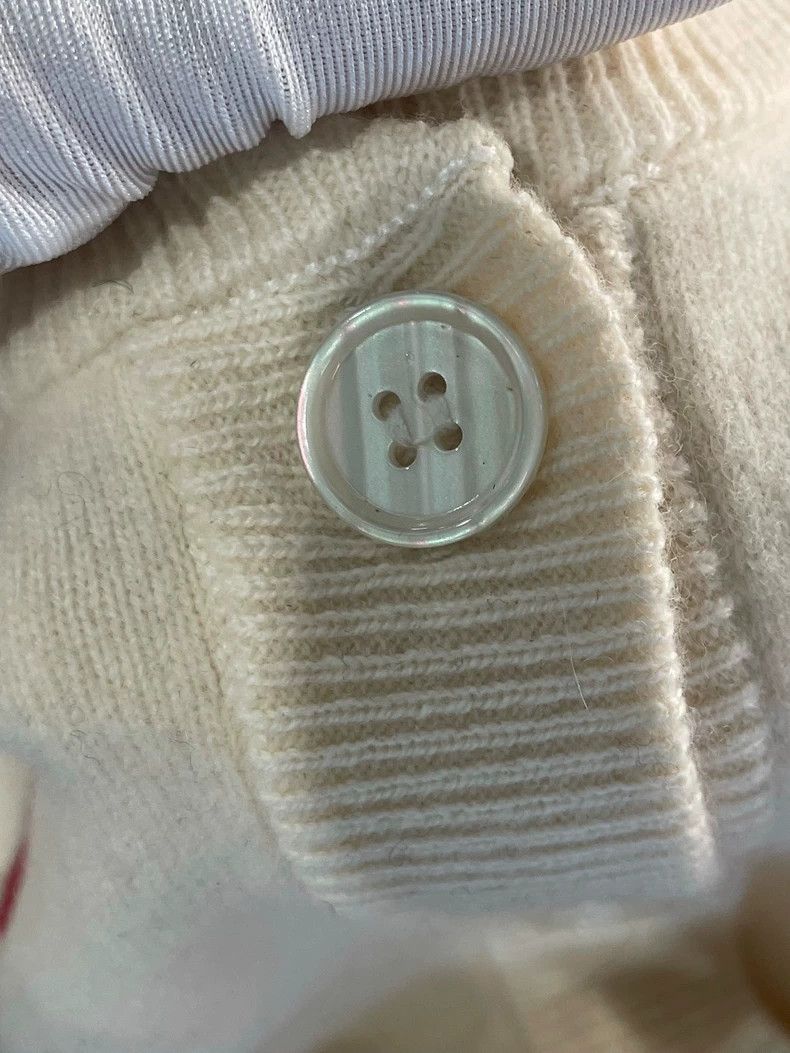 Thom Browne Thom Browne White American cashmere sweater Size US S / EU 44-46 / 1 - 6 Thumbnail