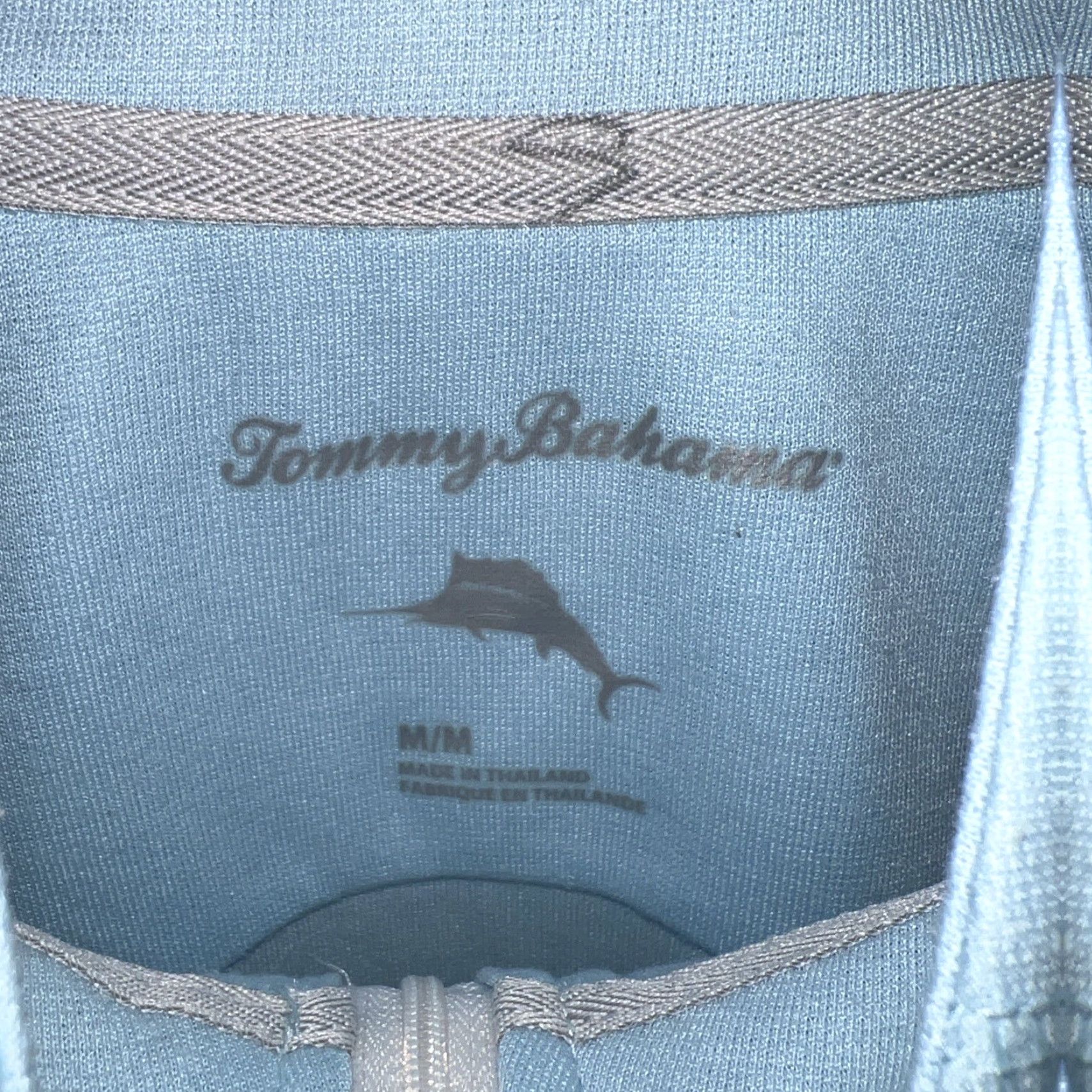 Tommy Bahama Tommy Bahama Blue Half Zip Pullover Mens Size M Size US M / EU 48-50 / 2 - 3 Thumbnail