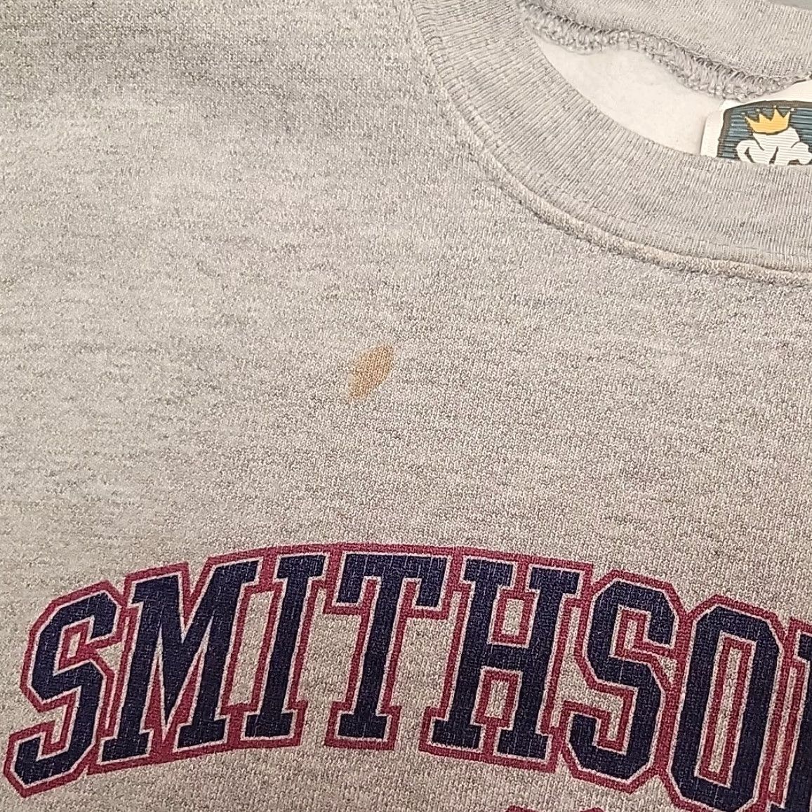 Vintage VINTAGE Smithsonian Institution Sweatshirt Mens Large Gray Crewneck Cotton Blend 80s 90s USA Pullover Shirt Mens Size US L / EU 52-54 / 3 - 3 Thumbnail