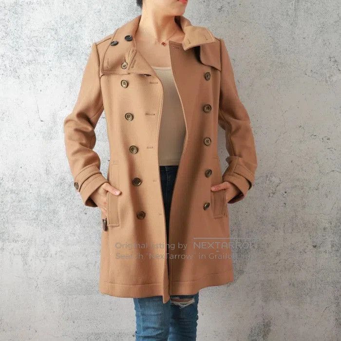 Burberry Burberry Wool Camel Coat. Size S / US 4 / IT 40 - 1 Thumbnail